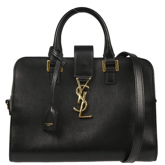 Saint Laurent Black Baby Cabas 2way Handbag - Picture 1 of 11